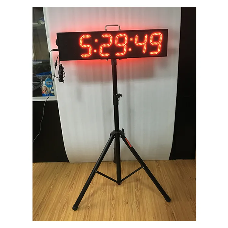 High quality 6 inch 6 digits led electronic double-sided clock led sports timer with large led display