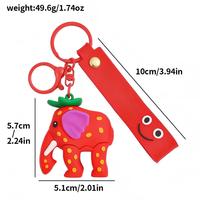 3D Abstrakte Cartoon PVC Weichgummi-Puppe Schlüsselanhänger Mini-Figur Anhänger Rucksack-Deko Hobby Urlaubsgeschenk