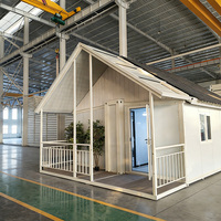 Maison conteneur pliable extensible moderne de 20 pieds, préfabriquée pour usage commercial, type capsule spatiale et hôtelier, disponible