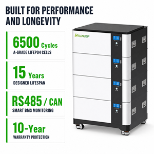 Batterie de stockage solaire empilable DDP LFP51300 30kWh 45kWh 48kWh 60kWh 80kWh Stock UE LiFePO4 Stockage d'énergie 51.2Vdc 300 Ah 15 <span class=keywords><strong>kWh</strong></span> - Product Image 3