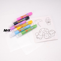 6 couleurs 3D fenêtre peinture ensemble 10.5ML enfants non cuisson bricolage manuel remplissage Transparent Art coloriage Liner verre peinture colle