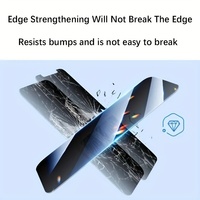 Protecteur d'écran en verre trempé, couverture complète, 3 pièces, pour IPhone 15 Pro Max Plus/iPhone 14 Pro Max Plus/iPhone 13 Pro Max