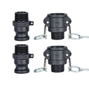 Raccord de tuyau en PP Raccord rapide de camlock en plastique couplé avec filetage NPT Tailles totales disponibles - Product Image 4