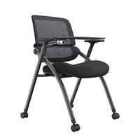 Chaise de bureau moderne en maille Chaise d'étude pour salle de classe Chaise de formation design pliable