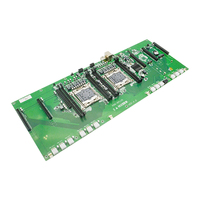 Belle double Xeon E5 LGA2011-V3 simple LAN DDR4 8 SATA M-SATA PCI-E * 6 SATA PCIe M.2 ordinateur 6 GPU carte mère pour poste de travail