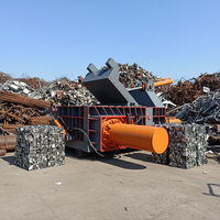 Compacteur professionnel de recyclage de véhicules ELV pour coques de voitures usagées, tôles de ferraille, presse à métal hydraulique multicylindre