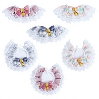 Serviette anti-bave pour animaux de compagnie, collier pour chien et chat, nœud papillon, bavoir en dentelle, accessoire décoratif pour animaux de compagnie de petite, moyenne et grande taille