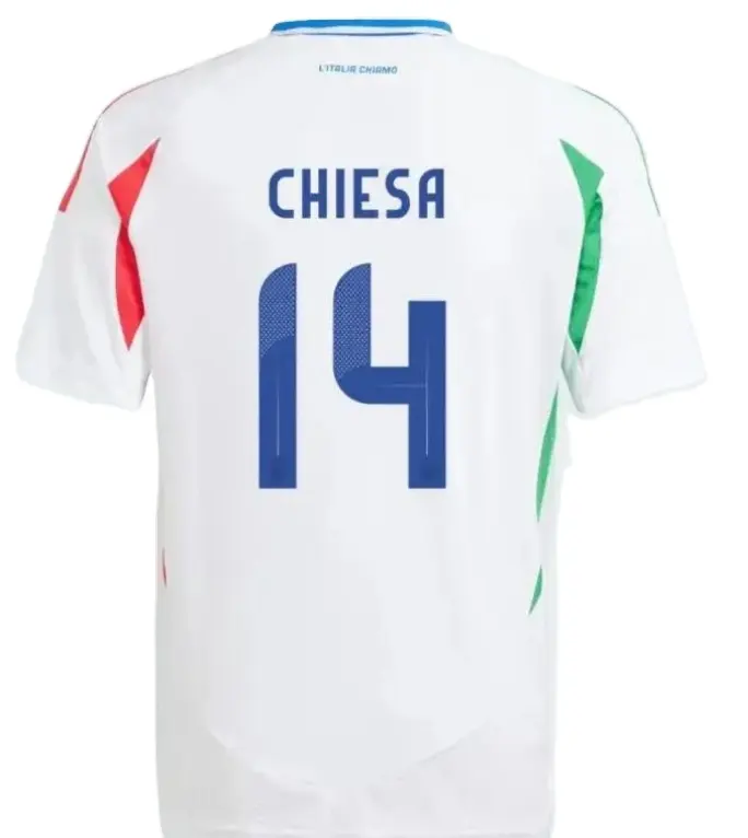 24-25 camisetas de fútbol del equipo nacional italiano Chiesa para niños y adultos