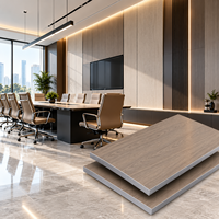 Panneau mural décoratif en cristal de carbone de 8 mm, haute stabilité, pour bureaux, salles de réunion et aménagements commerciaux