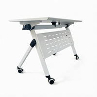 Support de table pliable moderne en acier avec roulettes pour bureau, maison, hôtel