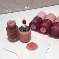 Crème Minérale Multi-Usages Velours Matifié Gege Little Bear pour Lèvres et Joues, Waterproof, Effet Lèvres Glacées, Sexy Goddess
