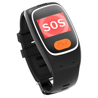 Reloj inteligente de alerta médica con detección de caídas SOS GPS Llamada de Voz bidireccional Monitor de ritmo cardíaco Podómetro
