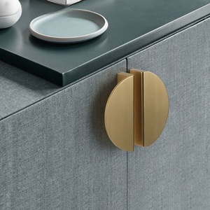 Children Bedroom Furniture Cabinet Handle Aluminum Half Moon Cabinet Drawer Handle Pull - Product Image 5