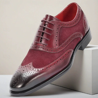 Chaussures habillées pour hommes en cuir de vachette, style brogue, pour mariage, respirantes, mode, luxe, grandes tailles, vente en gros, classiques, premium, pour le bureau