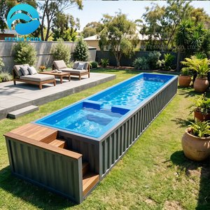 <span class=keywords><strong>Piscine</strong></span> familiale de grande taille, spa jacuzzi, <span class=keywords><strong>piscine</strong></span> hors sol en fibre de verre FRP, <span class=keywords><strong>piscine</strong></span> extérieure de 20 pieds, <span class=keywords><strong>piscine</strong></span> préfabriquée en conteneur de 40 pieds - Product Image 1
