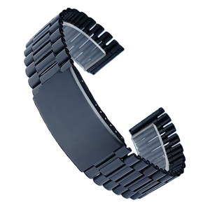 <span class=keywords><strong>Bracelet</strong></span> de <span class=keywords><strong>montre</strong></span> en acier inoxydable plié à 3 maillons, 18 mm, 20 mm, 22 mm - Product Image 3