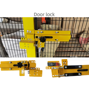 Clôture de sécurité pour zones dangereuses, porte coulissante |   Zones de robots industriels certifiées CE en acier au carbone résistant aux chocs, hauteur 2,0 m - Product Image 4