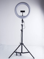 Anneau lumineux LED dimmable 12 pouces pour téléphone, avec pince à selfie et trépied de 2,1 m, best-seller 2023