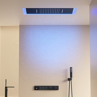 Pomme de douche LED de luxe ensemble de douche pluie système de douche thermostatique cascade pluie ensemble pour salle de bain