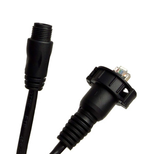Câble Ethernet Pigtail Étanche Marin M12 vers RJ45, Cordon Réseau à Montage sur Panneau pour Réseau Marin Garmin - Product Image 6