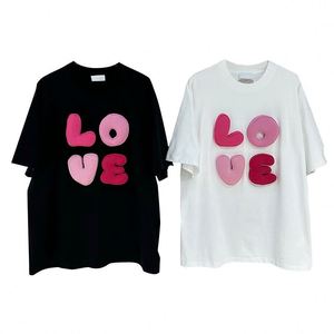 Camiseta Casual Extra Grande de Diseño Personalizado 100% Algodón para Hombre, Patrón de Letras en Relieve 3D, Tejido de Punto, 300 Gramos - Product Image 4