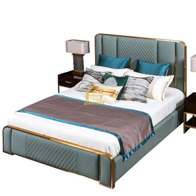 Nieuwe Product Stof Luxe Ontwerp Moderne Camas King Size Bed Voor Slaapkamer