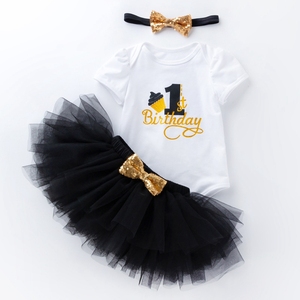 Nuevo Conjunto de Primer Cumpleaños para Bebé, Vestido de Princesa con Encaje y Tutú para Niñas, Ropa para Bebés, Vestido de Bautizo, Primer Vestido Infantil - Product Image 3