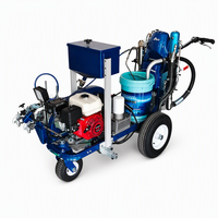 Machine de marquage routier à peinture froide manuelle SW-12L, largeur de traçage réglable 0-300 mm, épaisseur 0,2-0,4 mm