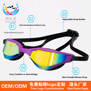 แว่นตาว่ายน้ำสำหรับผู้ใหญ่แบบ unisex รุ่นใหม่ล่าสุด ป้องกันฝ้า กันน้ำ ป้องกันรังสียูวี คุณภาพระดับมืออาชีพ - Product Image 1