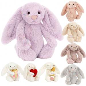 Fabricant de figurines à longues oreilles, jouets en peluche lapin, jouets en peluche personnalisés, animaux en peluche doux, jouets en peluche lapin kawaii, jouets en peluche lapin anime - Product Image 1