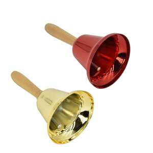 Campana con Logo personalizzato adatta per la decorazione esterna dell'azienda agricola ristorante oro rosso ottone campanello a mano - Product Image 2