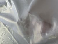 Blanc en gros 100% Polyester écologique fleur Jacquard soie tissu Organza Lurex avec finition métallisée pour les robes des filles