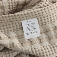 Couvertures en coton mousseline de grande ruche solide pour lits Waffle Plaid voiture sieste canapé canapé jeter doux maison couverture feuille couvre-lits taie d'oreiller