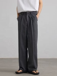 <span class=keywords><strong>Pantaloni</strong></span> da uomo in stile coreano alla moda con pieghe a trapezio - <span class=keywords><strong>Pantaloni</strong></span> casual da uomo sofisticati e versatili, <span class=keywords><strong>comodi</strong></span> e dalla vestibilità ampia - Product Image 6