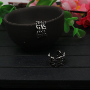 yunnique Fashion Cuff Earrings Geometric Tibetan <b>Silver</b> <b>Studs</b> For Men Women Ear Clips Stainless Steel Jewelry Accessory - Product Image 4