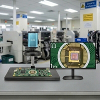 Microscope vidéo autofocus EOC 4K 2K Grand champ de vision OEM ODM pour vision robotique, contrôle qualité en usine de modules optiques pour PCB SMT et semi-conducteurs