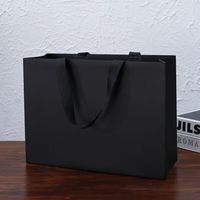 Sac cadeau sans poignée en papier couché de luxe avec emballage commercial haut de gamme pour impression de texte et logo personnalisés