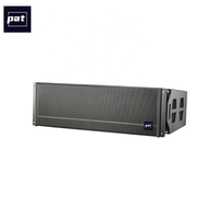 PAT LA123 Enceintes Line Array Passives 3 Voies Double 12 Pouces, Aimant Néodyme, Boîtier en Bois, Audio Professionnel Écologique
