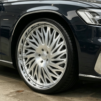 Jantes forgées sur mesure en 2 parties, 15-26 pouces, jantes 7-13J, jantes en alliage d'aluminium neuves, style modifié concave poli brossé