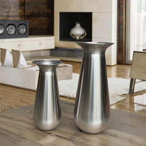 ของตกแต่งบ้านหรูหราทันสมัย แจกันตั้งพื้น ของตกแต่งบ้าน แจกันดอกไม้สูงสำหรับตกแต่งภายนอก กระถางต้นไม้โลหะสำหรับสวน ดีไซน์สวยงาม - Product Image 5