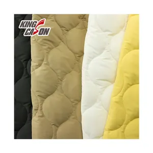 KINGCASON नई डिजाइन 100 प्रतिशत पॉलिएस्टर कस्टम रंग लहर लौकी के लिए रजाई बना हुआ कशीदाकारी कपड़े कपड़े/बैग