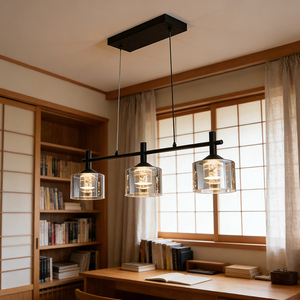 Lámpara Colgante Lineal Cuadrada Moderna de Lujo, Iluminación para el Hogar, E12 E14, Lámpara de Araña de Vidrio para Cocina, Comedor, Bar, Hotel, Sala de Estar - Product Image 2