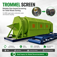 Trommel de criblage rotatif pour déchets solides municipaux, machine de tri et de recyclage des déchets, équipement certifié CE avec roulement