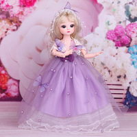 Poupée BJD 1/6 12 pouces 30CM pour fille, jouet princesse à habiller soi-même, yeux 3D simulés, maquillage, 21 articulations mobiles, ensemble de poupées et vêtements