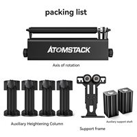 Máquina de grabado láser ATOMSTACK A5 Pro 5,5 W con rodillo láser R3 Pro de 360 ° F30 30L/min cortador CNC de asistencia de aire