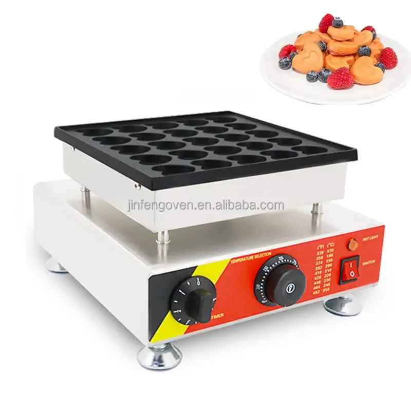 Commerciële Grill Sandwich Maker Elektrische Mini Waffle Maker Machine/Hart Vorm Wafel Machine