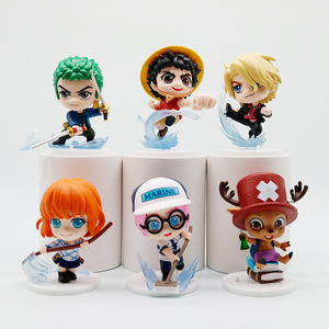 ฟิกเกอร์การ์ตูนอนิเมะวันพีซ ลูฟี่ โซโล แบบ 3 มิติ วัสดุ PVC ของตกแต่งโต๊ะ ของเล่นเด็ก ขายส่ง - Product Image 5