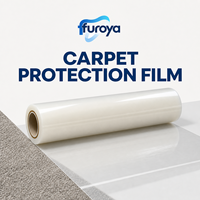 Film plastique PE protecteur transparent de qualité industrielle pour les équipes de rénovation et les sociétés de gestion immobilière