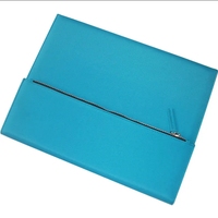 Polyester B5 fermeture éclair portefeuille dossier journal avec porte-bloc-notes étui à crayons 60 feuilles en cuir couverture rigide reliure à feuilles mobiles cadeau