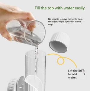 Vogelkooi Accessoires Automatische 220Ml 280Ml Hangende Vogel Water Dispenser Drinker Voor Papegaai Naald Drink Buis Waterfles - Product Image 4